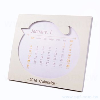 小雞造型桌曆-霧膜紙盒-單面彩色立式桌曆印刷-多款材質月曆卡搭配_0